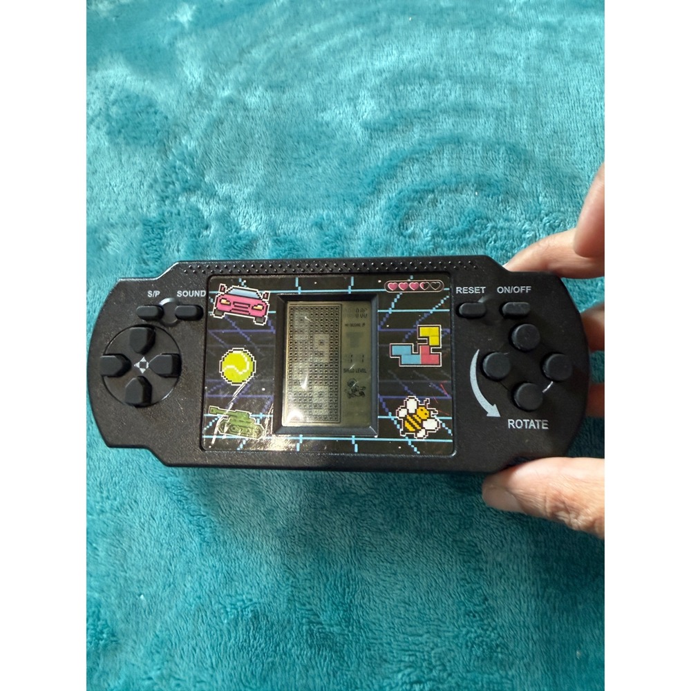 Vintage Style Handheld Brick Game LCD Electronic Retro Arcade‎ Console Black